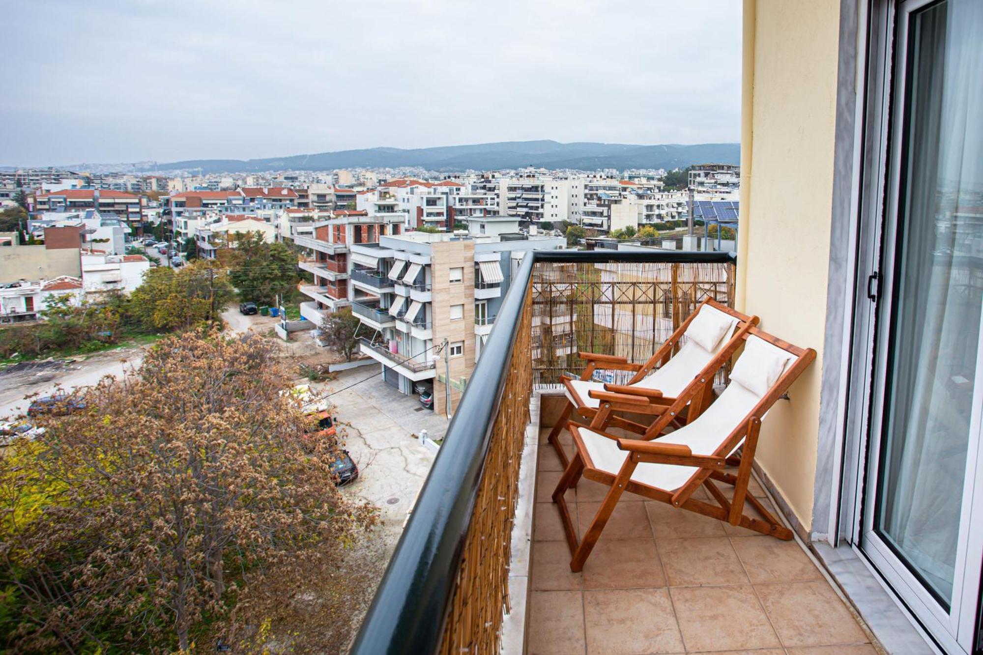 Celestial Garden-Thessaloniki'S Modern, Eclectic Penthouse With An Amazing View And Veranda Buitenkant foto