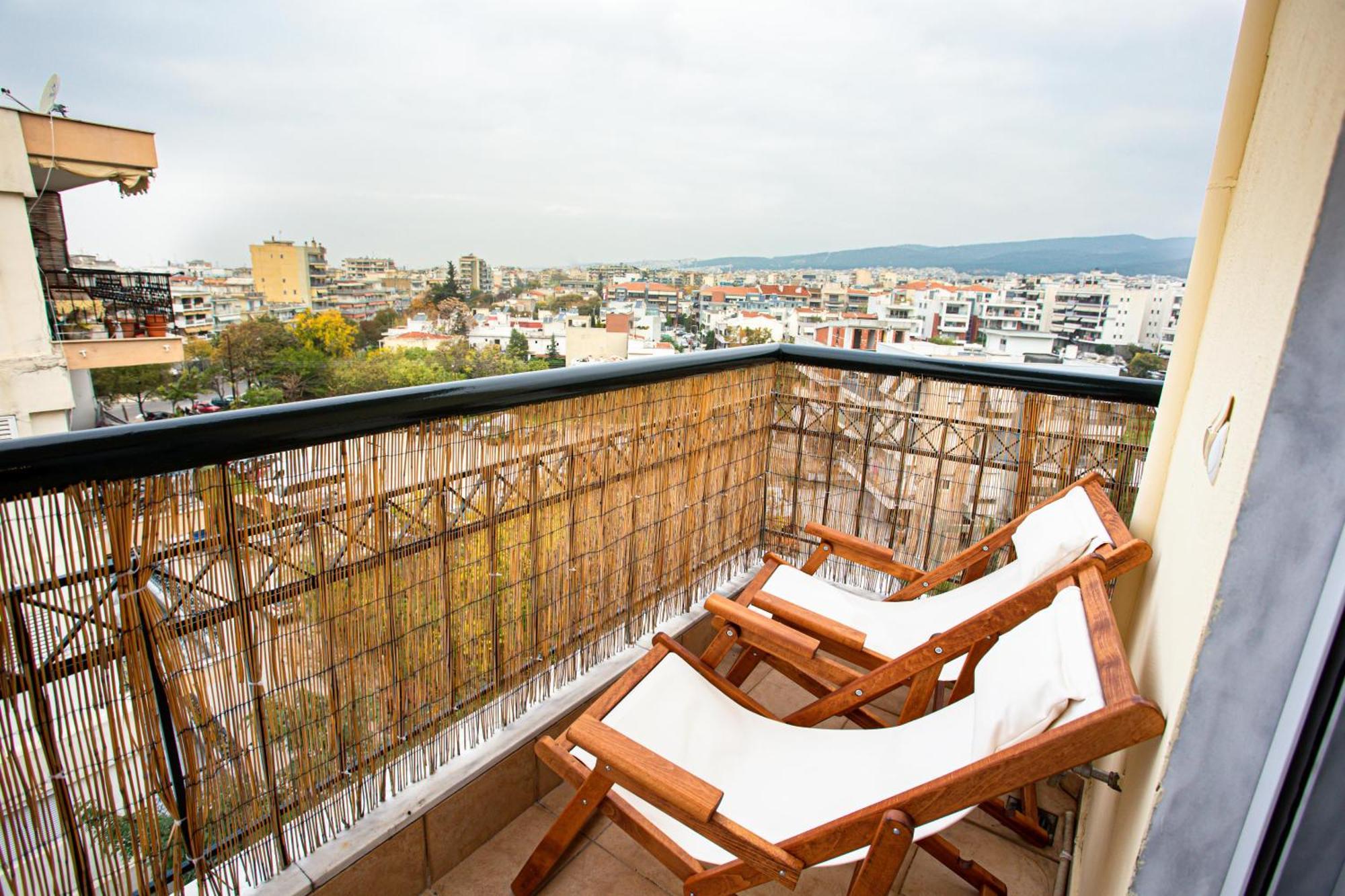 Celestial Garden-Thessaloniki'S Modern, Eclectic Penthouse With An Amazing View And Veranda Buitenkant foto