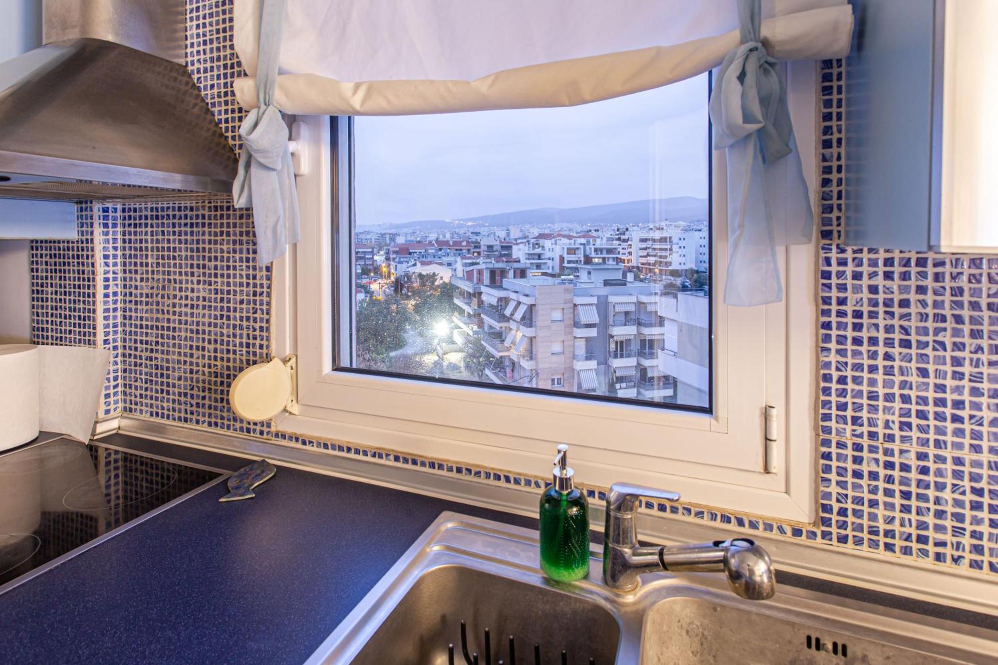 Celestial Garden-Thessaloniki'S Modern, Eclectic Penthouse With An Amazing View And Veranda Buitenkant foto